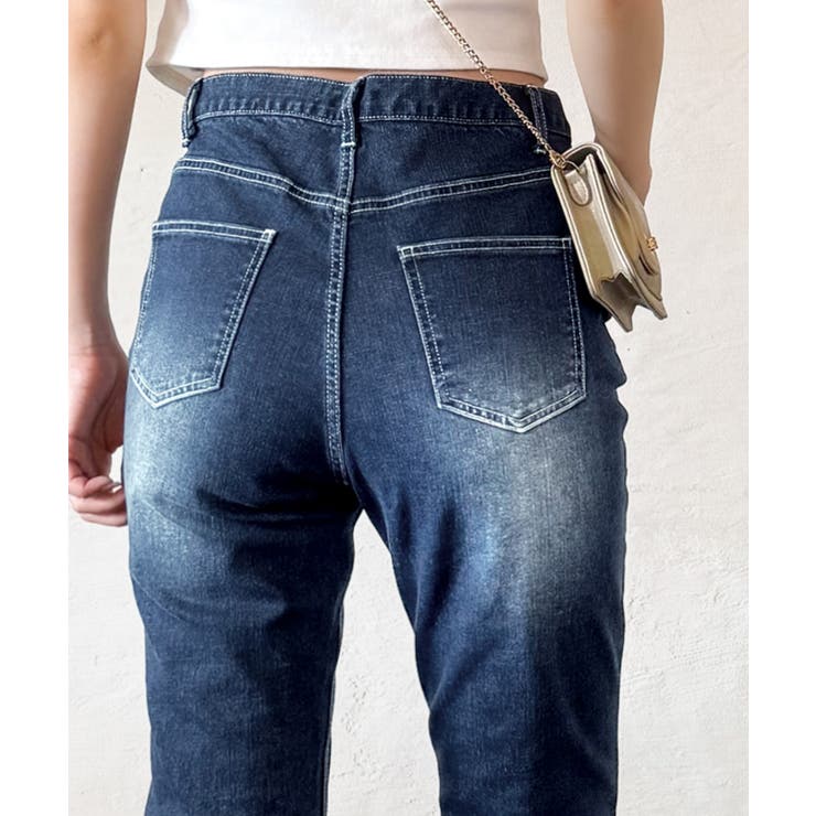 【mily bilet】脚、盛れすぎ注意！ポケットデザインストレッチフレアデニム | Classical Elf  | 詳細画像32 