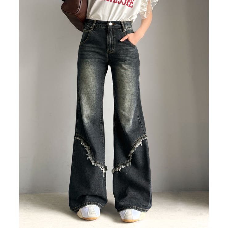 【mily bilet】ヴィンテージライクな脚盛れデニム♪ウエスタンライクフリン… | Classical Elf  | 詳細画像11 