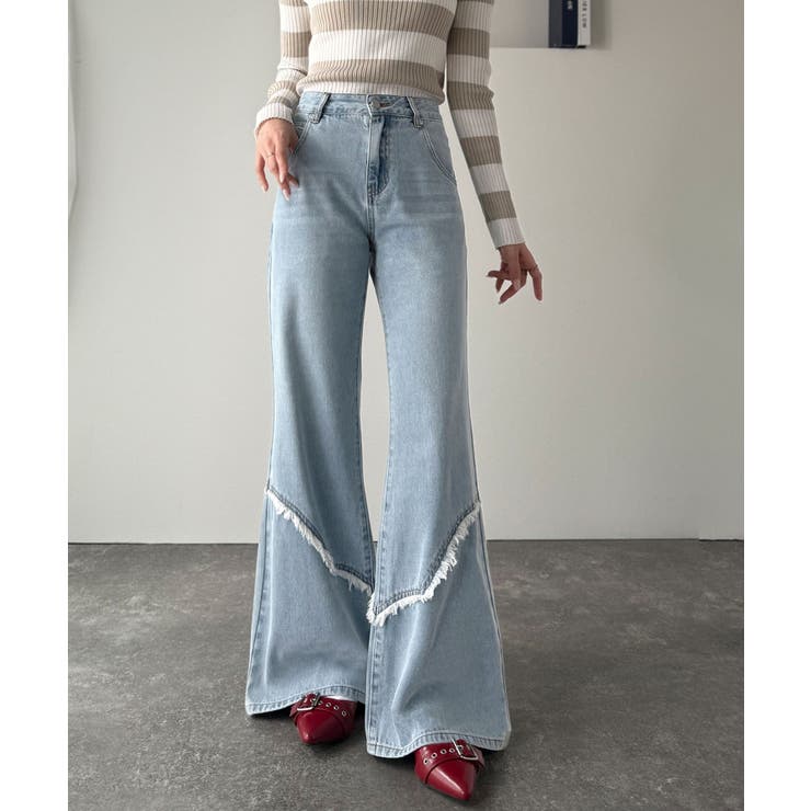 【mily bilet】ヴィンテージライクな脚盛れデニム♪ウエスタンライクフリン… | Classical Elf  | 詳細画像20 