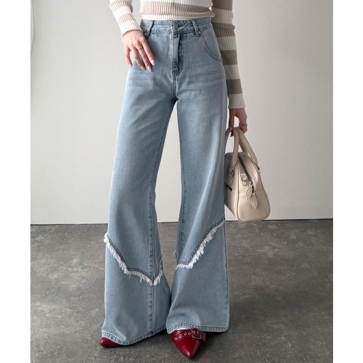 【mily bilet】ヴィンテージライクな脚盛れデニム♪ウエスタンライクフリン… | Classical Elf  | 詳細画像21 