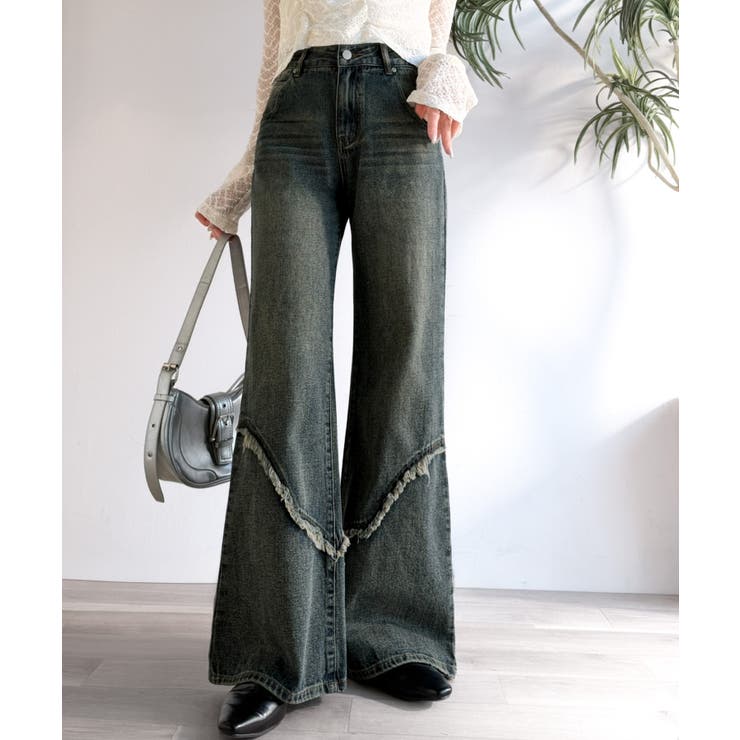 【mily bilet】ヴィンテージライクな脚盛れデニム♪ウエスタンライクフリン… | Classical Elf  | 詳細画像27 