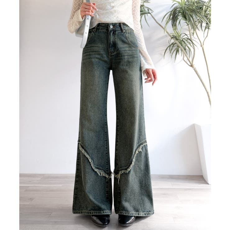 【mily bilet】ヴィンテージライクな脚盛れデニム♪ウエスタンライクフリン… | Classical Elf  | 詳細画像28 