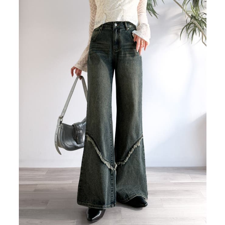 【mily bilet】ヴィンテージライクな脚盛れデニム♪ウエスタンライクフリン… | Classical Elf  | 詳細画像30 