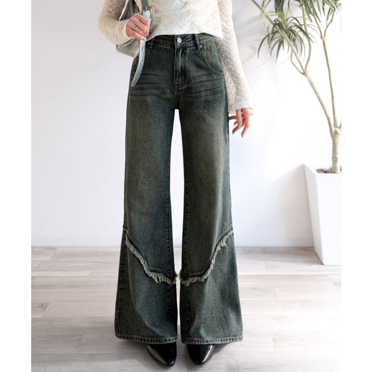 【mily bilet】ヴィンテージライクな脚盛れデニム♪ウエスタンライクフリン… | Classical Elf  | 詳細画像31 