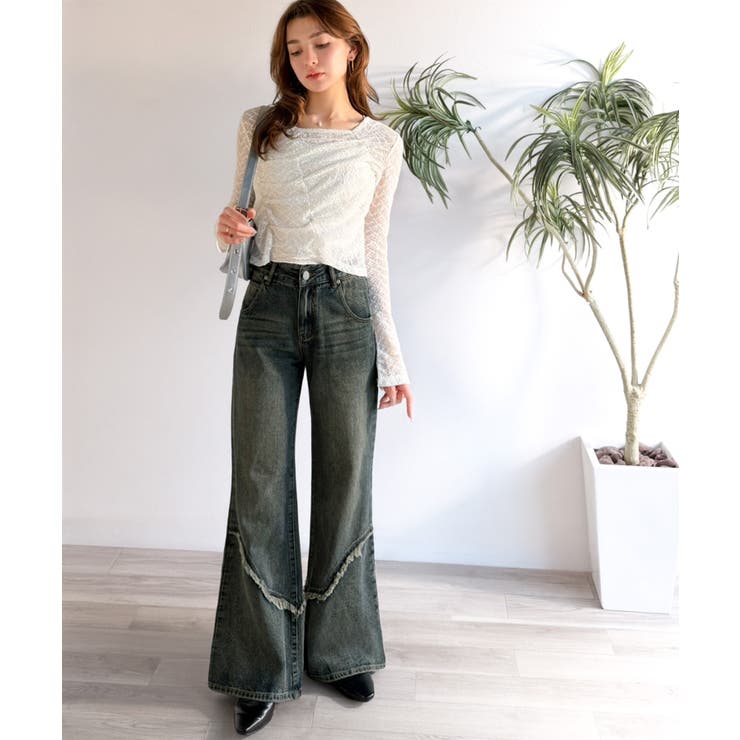 【mily bilet】ヴィンテージライクな脚盛れデニム♪ウエスタンライクフリン… | Classical Elf  | 詳細画像32 