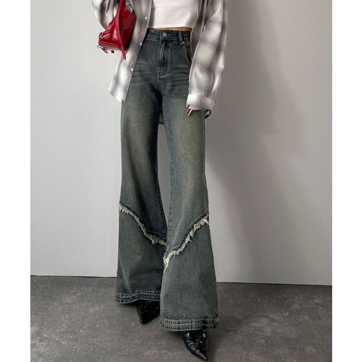 【mily bilet】ヴィンテージライクな脚盛れデニム♪ウエスタンライクフリン… | Classical Elf  | 詳細画像36 