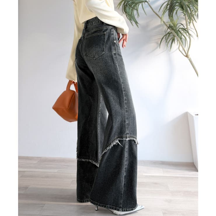 【mily bilet】ヴィンテージライクな脚盛れデニム♪ウエスタンライクフリン… | Classical Elf  | 詳細画像1 