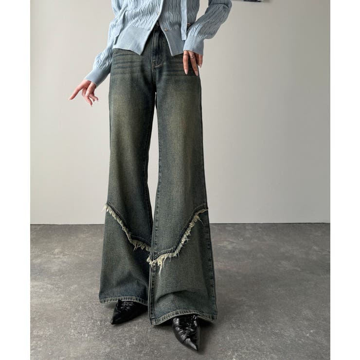 【mily bilet】ヴィンテージライクな脚盛れデニム♪ウエスタンライクフリン… | Classical Elf  | 詳細画像39 