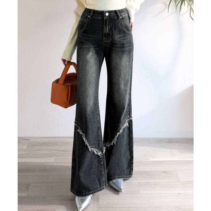 【mily bilet】ヴィンテージライクな脚盛れデニム♪ウエスタンライクフリン… | Classical Elf  | 詳細画像2 