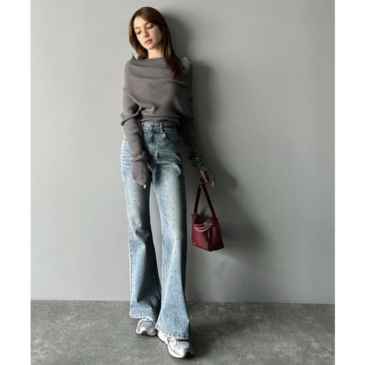 mily bilet】動くたび、キラキラ輝くビジューストーンが主役 