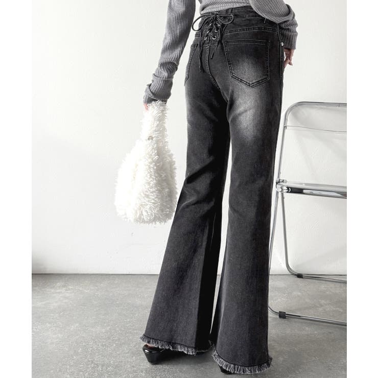 【mily bilet】きゅんと恋する後ろ姿。バックリボン美脚ストレッチフレアデ… | Classical Elf  | 詳細画像1 