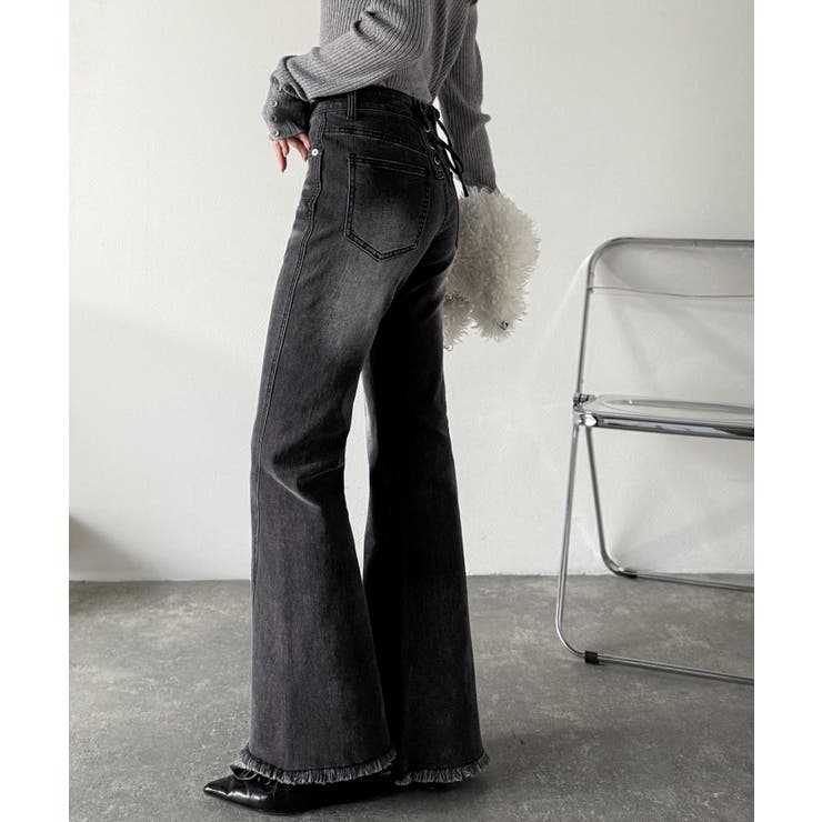 【mily bilet】きゅんと恋する後ろ姿。バックリボン美脚ストレッチフレアデ… | Classical Elf  | 詳細画像2 