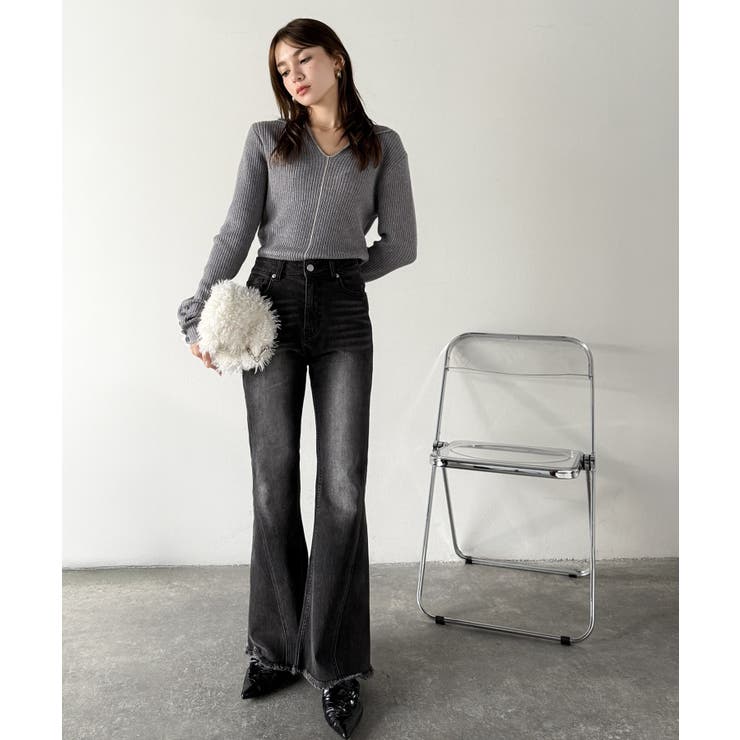 【mily bilet】きゅんと恋する後ろ姿。バックリボン美脚ストレッチフレアデ… | Classical Elf  | 詳細画像6 