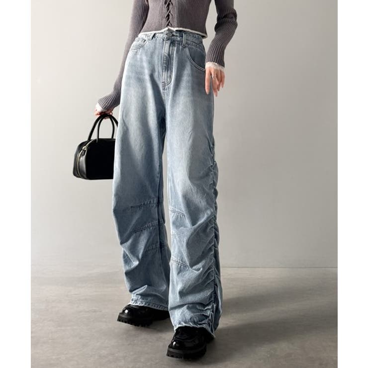 「あのデニム、超かわいい…！」街で振り返られるトレンドデザイン。サイドギャザーウ… | Classical Elf  | 詳細画像11 