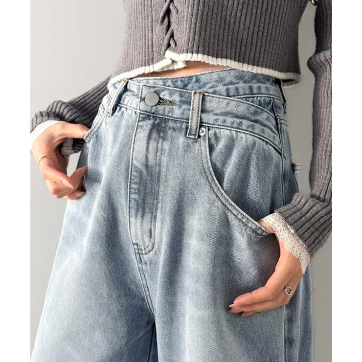 「あのデニム、超かわいい…！」街で振り返られるトレンドデザイン。サイドギャザーウ… | Classical Elf  | 詳細画像13 