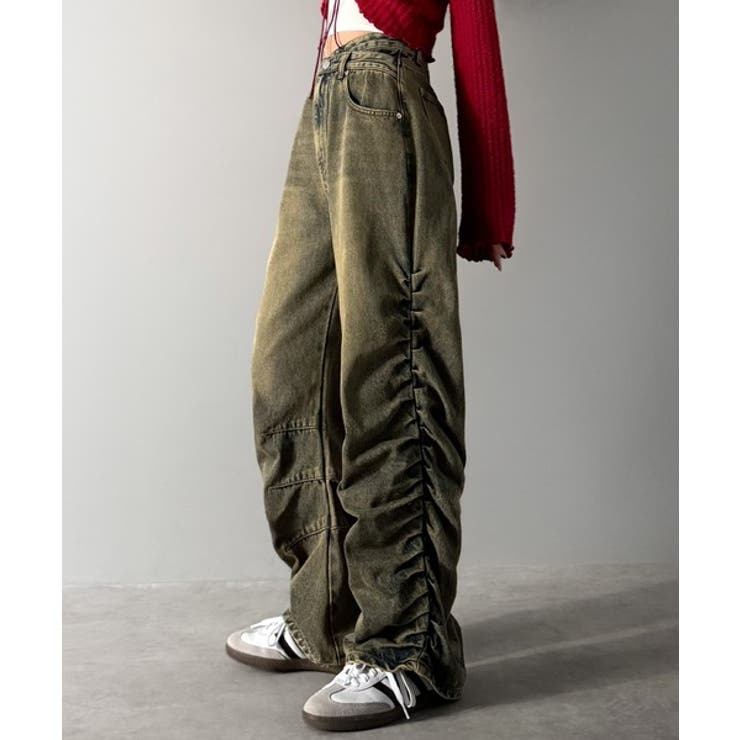 「あのデニム、超かわいい…！」街で振り返られるトレンドデザイン。サイドギャザーウ… | Classical Elf  | 詳細画像19 