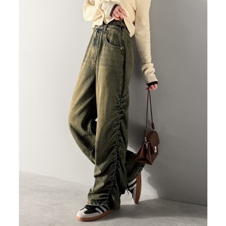 「あのデニム、超かわいい…！」街で振り返られるトレンドデザイン。サイドギャザーウ… | Classical Elf  | 詳細画像27 