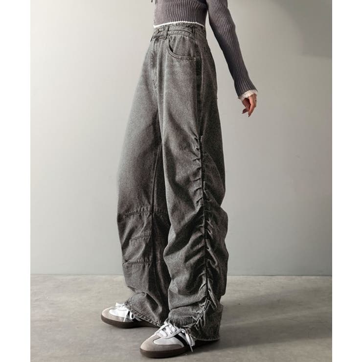 「あのデニム、超かわいい…！」街で振り返られるトレンドデザイン。サイドギャザーウ… | Classical Elf  | 詳細画像1 