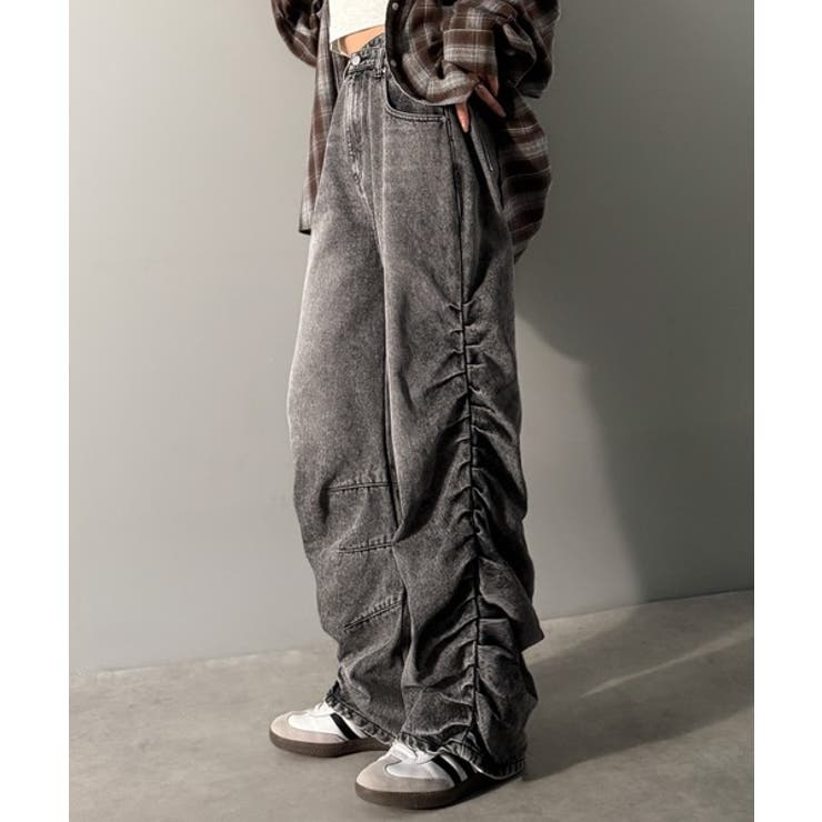 「あのデニム、超かわいい…！」街で振り返られるトレンドデザイン。サイドギャザーウ… | Classical Elf  | 詳細画像3 