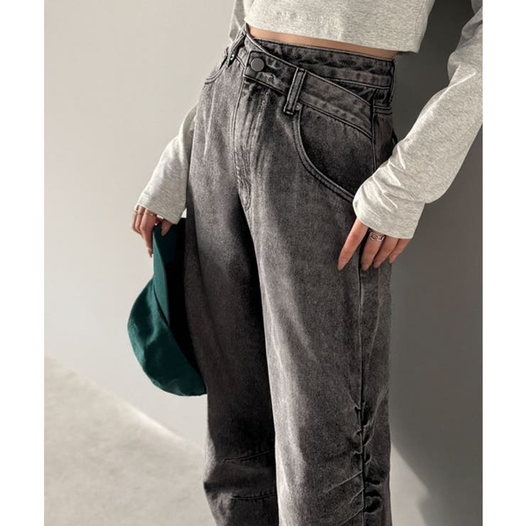 「あのデニム、超かわいい…！」街で振り返られるトレンドデザイン。サイドギャザーウ… | Classical Elf  | 詳細画像6 