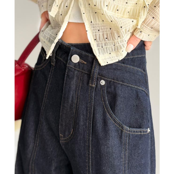 ワンウォッシュ | 【mily bilet】盛れるワイド、優勝シルエット。ウエストアシメデザイン切り… | Classical Elf 