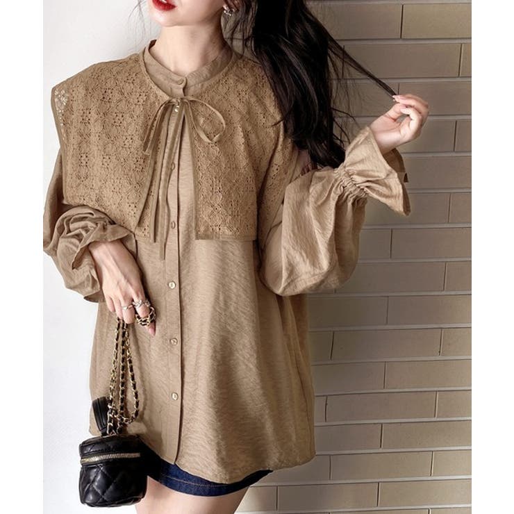 取り外し可能なビッグレース衿3wayキャンディスリーブブラウス | Classical Elf  | 詳細画像26 