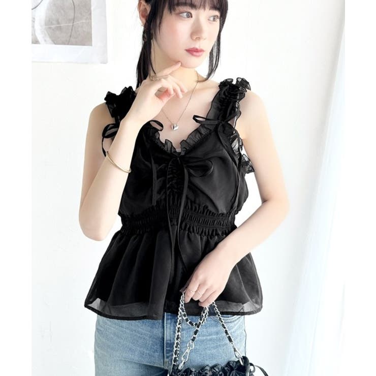 【mily bilet】愛され大人フェミニン。リボン使いフリルオーガンジービスチ… | Classical Elf  | 詳細画像11 