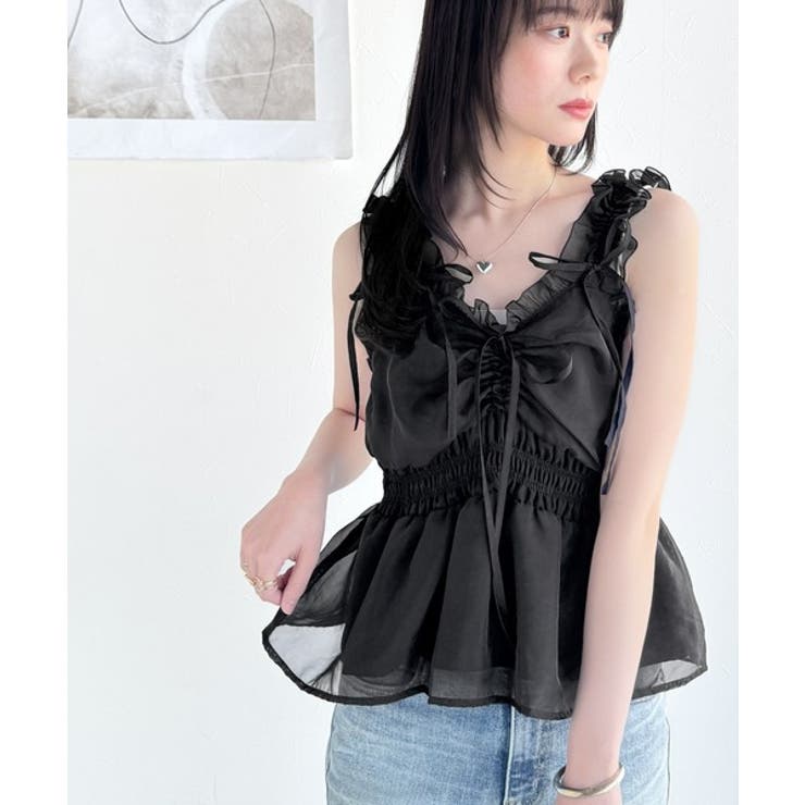 【mily bilet】愛され大人フェミニン。リボン使いフリルオーガンジービスチ… | Classical Elf  | 詳細画像12 