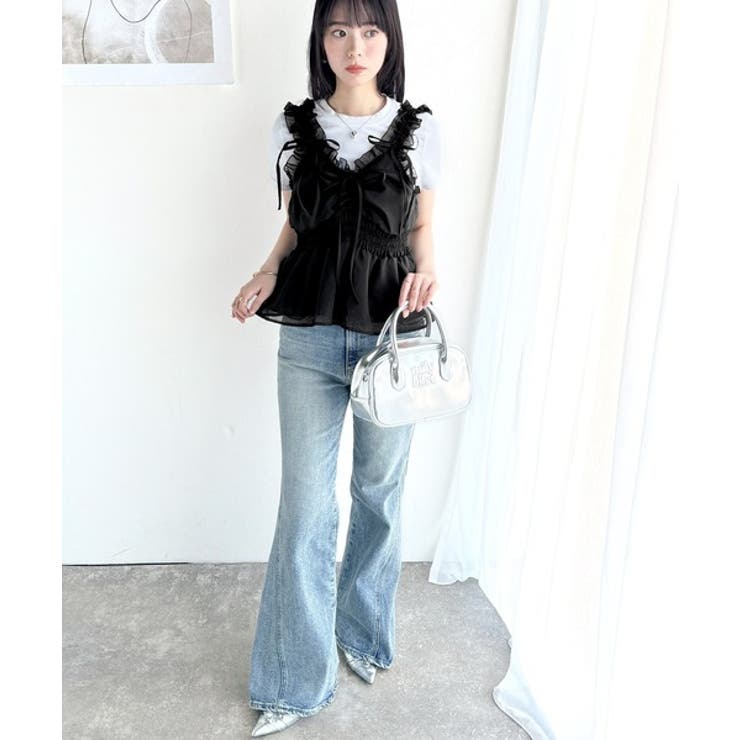 【mily bilet】愛され大人フェミニン。リボン使いフリルオーガンジービスチ… | Classical Elf  | 詳細画像15 