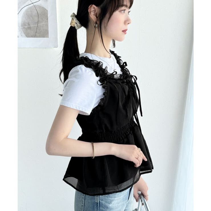 【mily bilet】愛され大人フェミニン。リボン使いフリルオーガンジービスチ… | Classical Elf  | 詳細画像16 