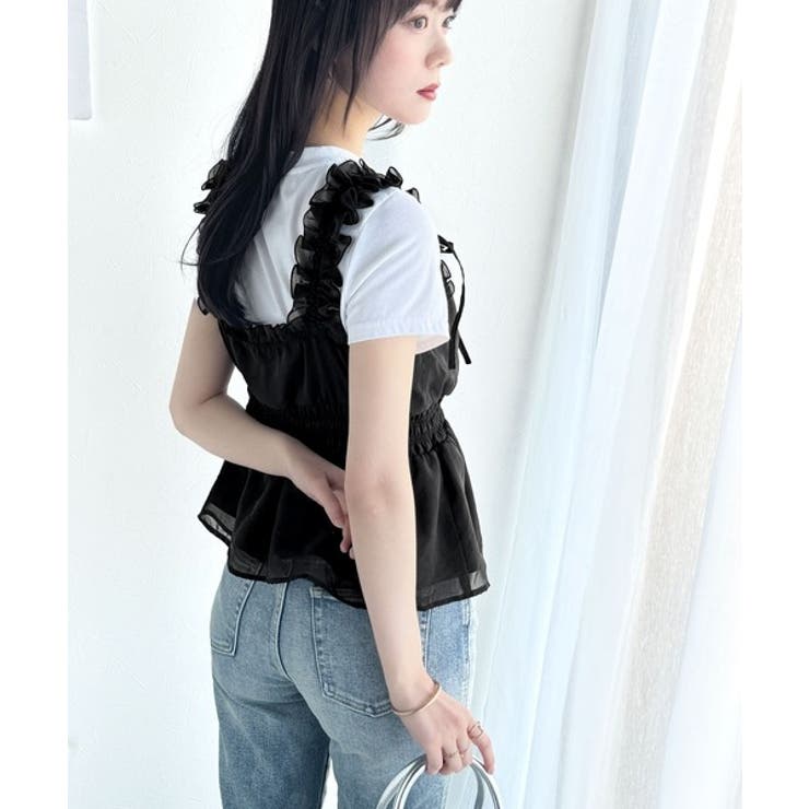 【mily bilet】愛され大人フェミニン。リボン使いフリルオーガンジービスチ… | Classical Elf  | 詳細画像18 