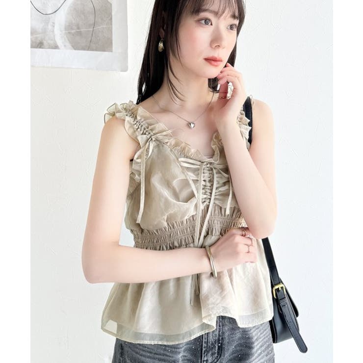 【mily bilet】愛され大人フェミニン。リボン使いフリルオーガンジービスチ… | Classical Elf  | 詳細画像19 