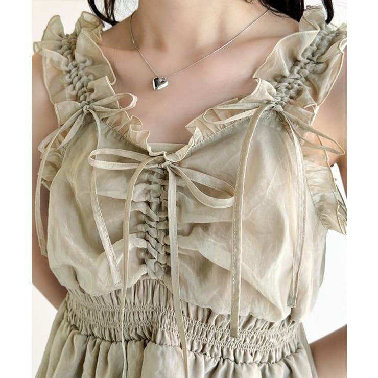 【mily bilet】愛され大人フェミニン。リボン使いフリルオーガンジービスチ… | Classical Elf  | 詳細画像36 