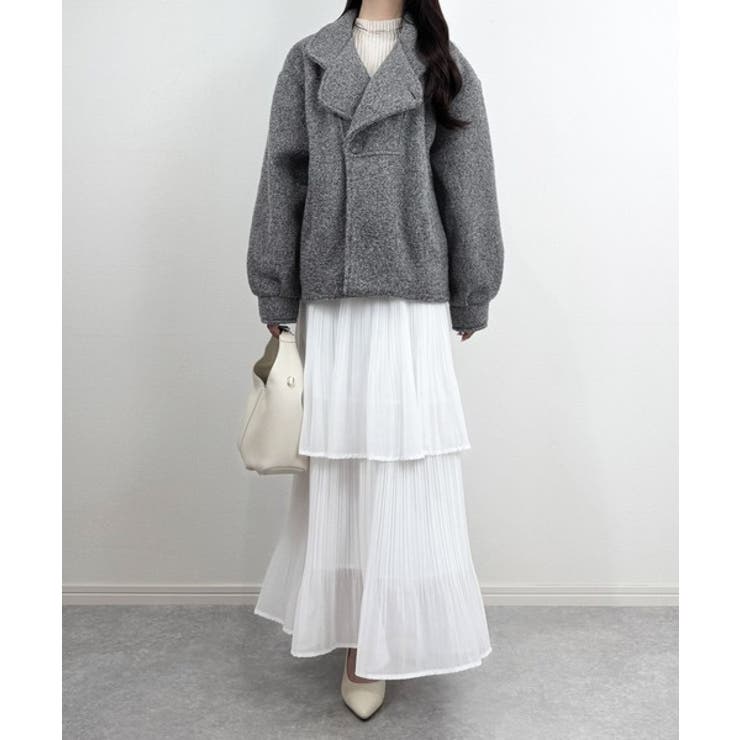 mily bilet】コクーンで魅せる。ウールライクリングニットスタンド