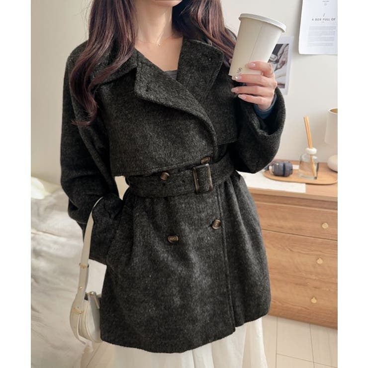 ブラック | 【mily bilet】どの角度から見てもかわいく冬のスタイルを格上げ。フェザー… | Classical Elf 