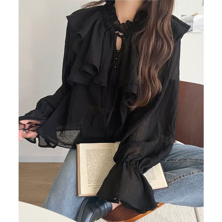 ふんわりシルエットが魅せる、上品フェミニンスタイル。前後2WAYピコレース使いフ… | Classical Elf  | 詳細画像8 