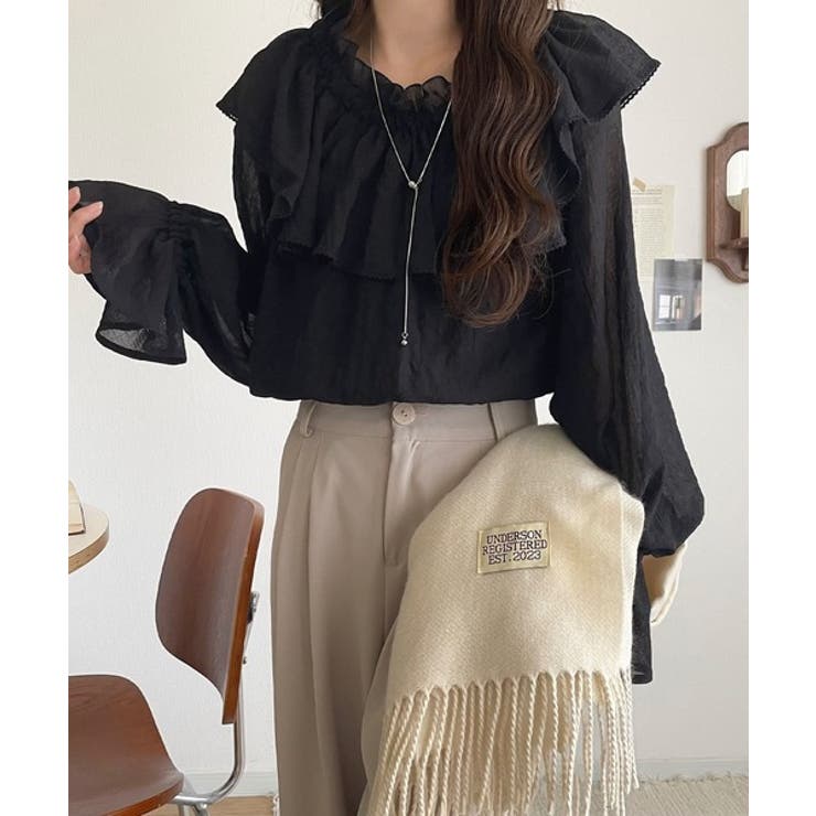 ふんわりシルエットが魅せる、上品フェミニンスタイル。前後2WAYピコレース使いフ… | Classical Elf  | 詳細画像12 