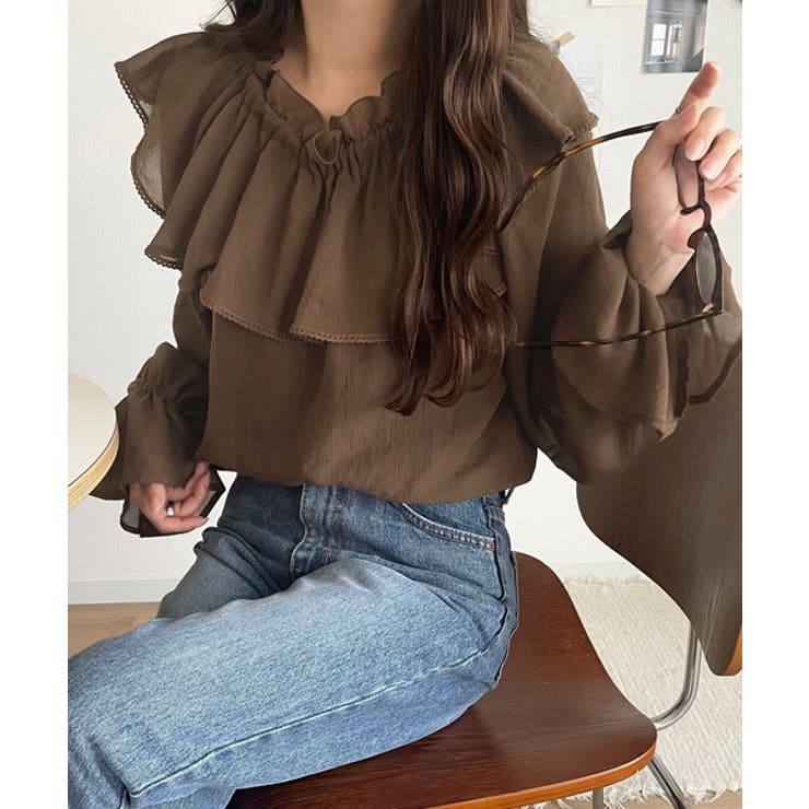 ふんわりシルエットが魅せる、上品フェミニンスタイル。前後2WAYピコレース使いフ… | Classical Elf  | 詳細画像17 