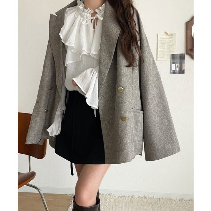 ふんわりシルエットが魅せる、上品フェミニンスタイル。前後2WAYピコレース使いフ… | Classical Elf  | 詳細画像5 