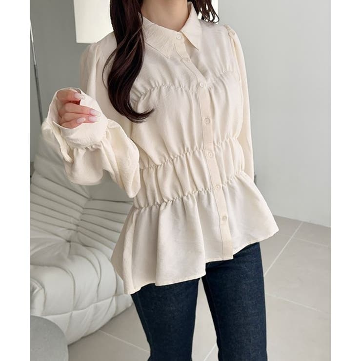 【mily bilet】一枚で、主役級◎。ビスチェ見えパフスリーブペプラム裾シャ… | Classical Elf  | 詳細画像8 