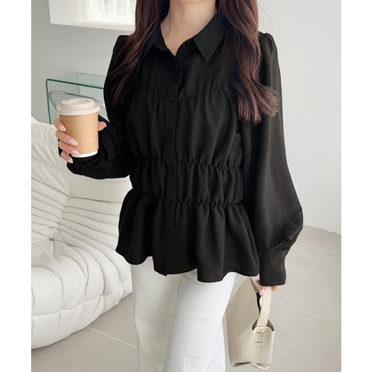 【mily bilet】一枚で、主役級◎。ビスチェ見えパフスリーブペプラム裾シャ… | Classical Elf  | 詳細画像10 