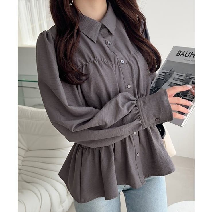 【mily bilet】一枚で、主役級◎。ビスチェ見えパフスリーブペプラム裾シャ… | Classical Elf  | 詳細画像19 