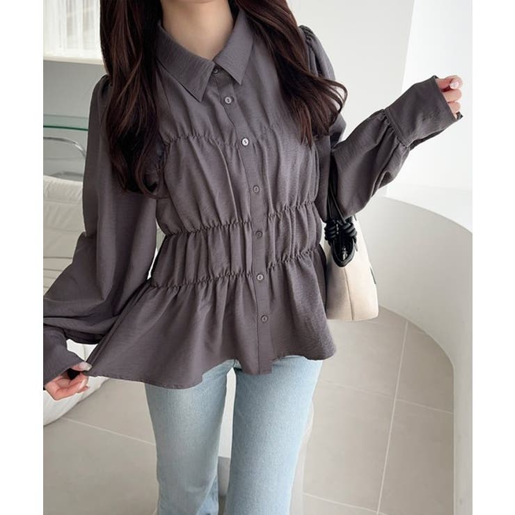 【mily bilet】一枚で、主役級◎。ビスチェ見えパフスリーブペプラム裾シャ… | Classical Elf  | 詳細画像20 