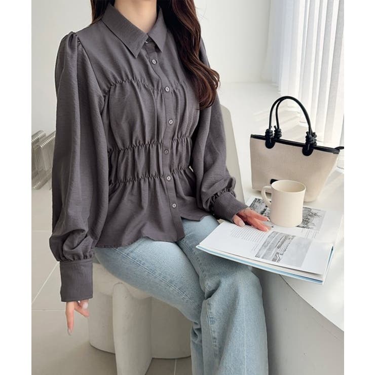 【mily bilet】一枚で、主役級◎。ビスチェ見えパフスリーブペプラム裾シャ… | Classical Elf  | 詳細画像21 