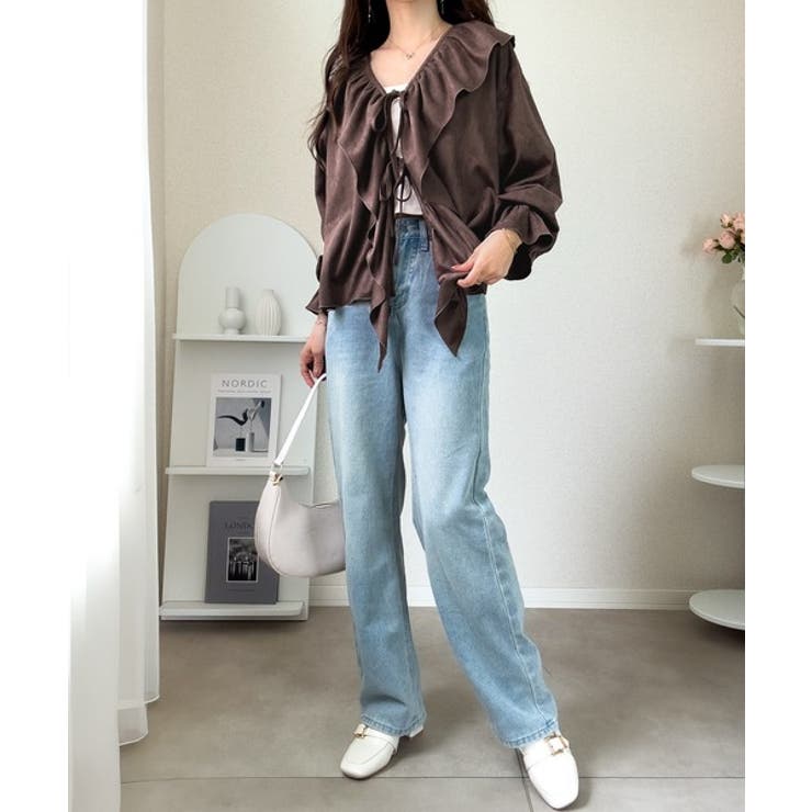 【mily bilet】ひらりと可憐に、上品フェミニン。フェイクスエード前開きリ… | Classical Elf  | 詳細画像12 