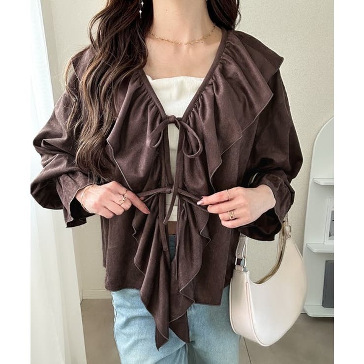 【mily bilet】ひらりと可憐に、上品フェミニン。フェイクスエード前開きリ… | Classical Elf  | 詳細画像13 