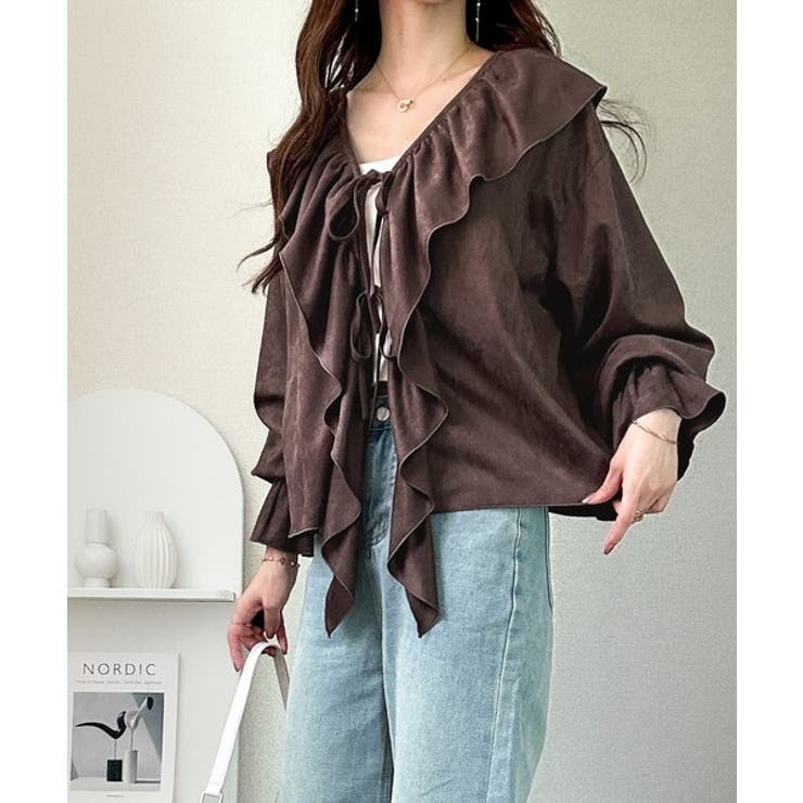 【mily bilet】ひらりと可憐に、上品フェミニン。フェイクスエード前開きリ… | Classical Elf  | 詳細画像17 