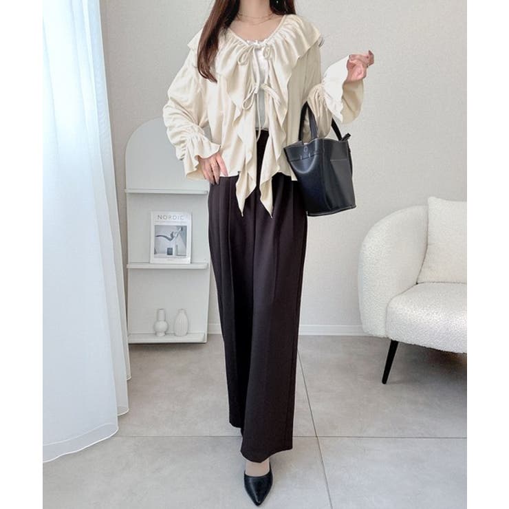 【mily bilet】ひらりと可憐に、上品フェミニン。フェイクスエード前開きリ… | Classical Elf  | 詳細画像21 