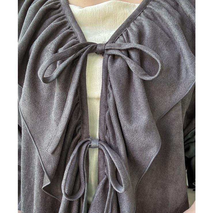 【mily bilet】ひらりと可憐に、上品フェミニン。フェイクスエード前開きリ… | Classical Elf  | 詳細画像31 