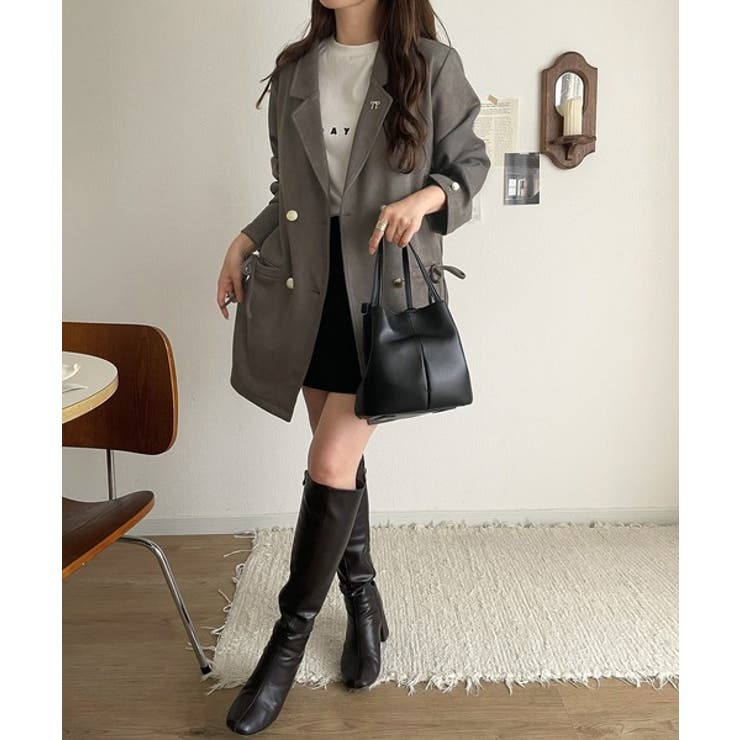 【mily bilet】大人ガーリーを着こなす。スエード調素材リボン使いテーラー… | Classical Elf  | 詳細画像6 